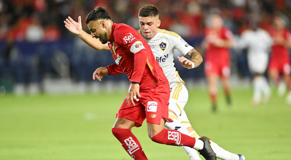 Toluca pega primero y vence al LA Galaxy en la ida de cuartos de final de la Concachampions