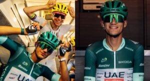 Isaac del Toro y su gesto hacia Pogačar en el Tour de France