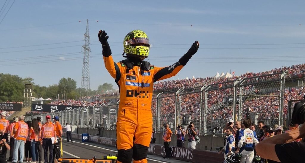 Lando Norris conquista el GP de Hungría; Checo Pérez no culmina carrera
